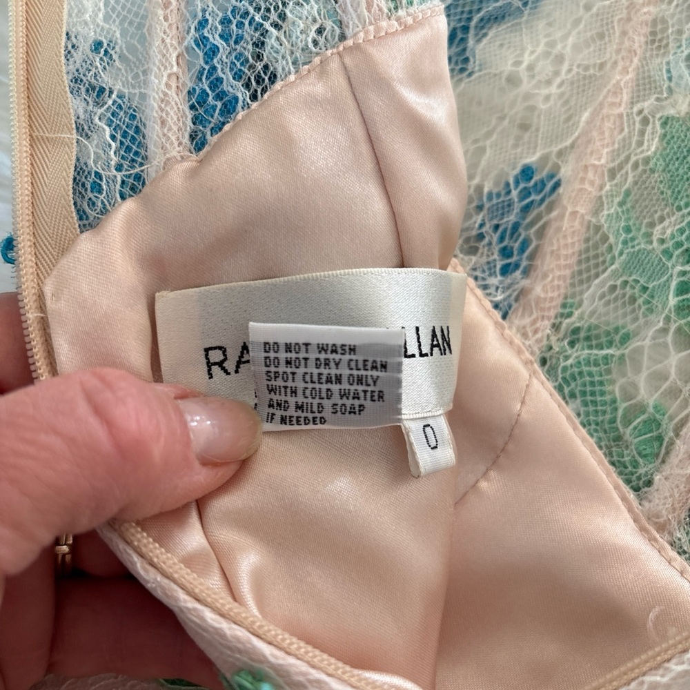 Boutique Formal Beaded Dress by Rachel Allan In Size 0 Removable Strapless - Picture 11 of 11